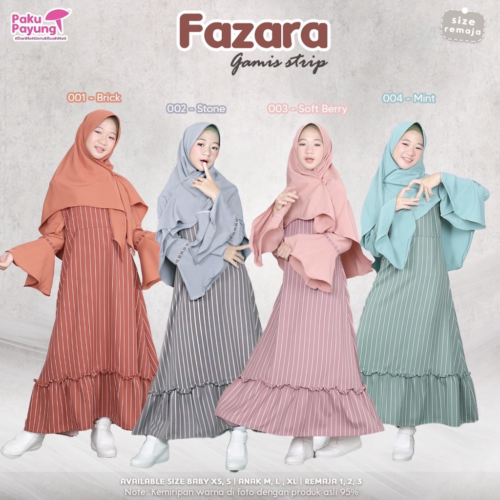 GAMIS ANAK DAN REMAJA PAKU PAYUNG | FAZARA SERIES