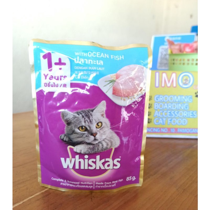 whiskas pouch saset makanan kucing