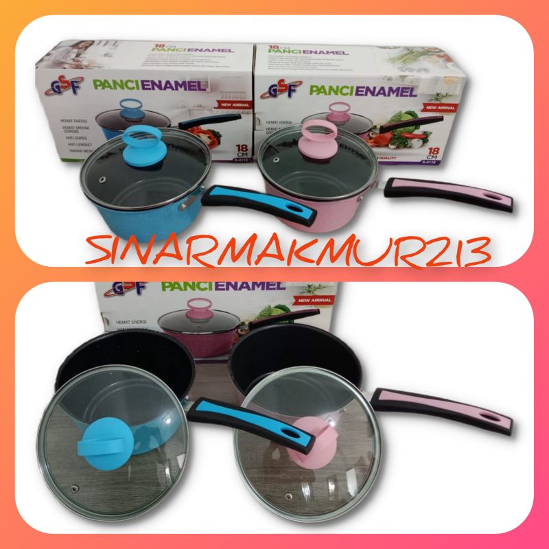 panci susu tutup kaca warna GSF saucepan warna tutup kaca gsf