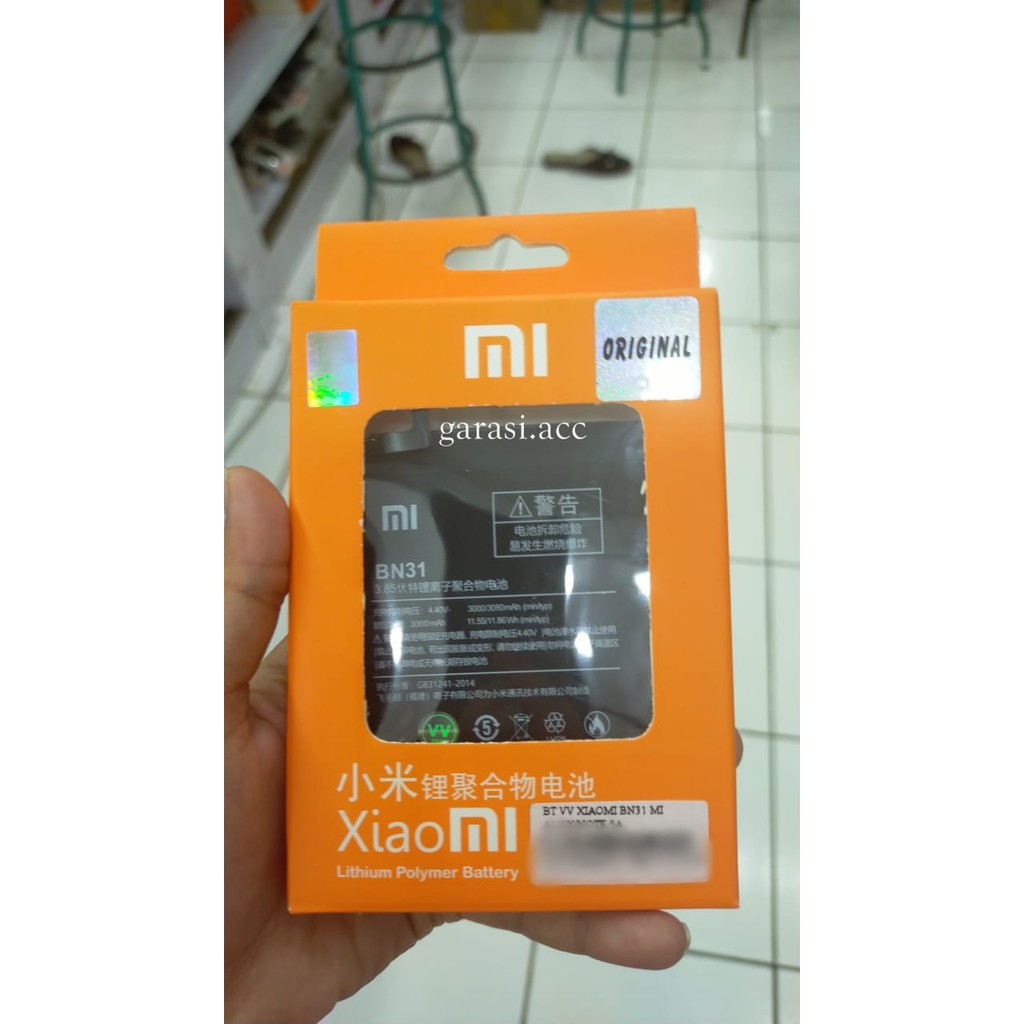Batre Xiaomi Note 5A/5X/MI A1 BN31 Original