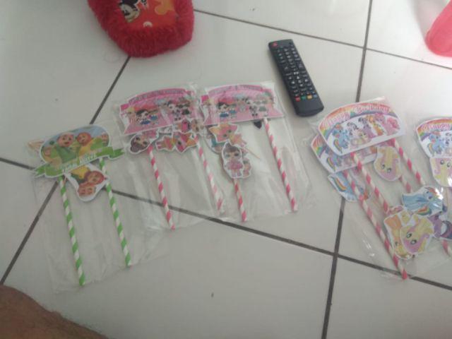 Hiasan Kue Cake Topper Birthday C1 Nussa Dan Rara Isi 7