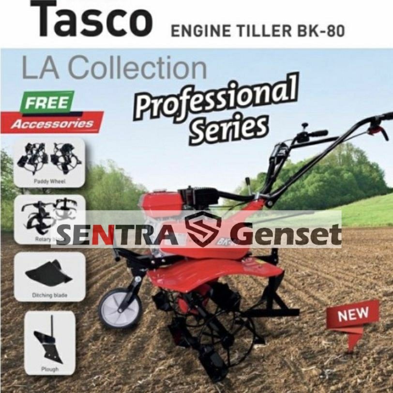 Mesin Tiller traktor bajak sawah cultivator Tasco BK80