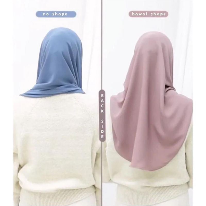 Jilbab Pashmina Oval Curve Shawl Malay Ceruty Babydoll Premium | Pashmina Instan oval