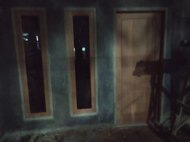 Handle Pintu Rumah Twin M 60 Cm Kayu Gelap Mahoni Maron Kotak Tarikan Pintu Gagang Pintu Kunci Pintu