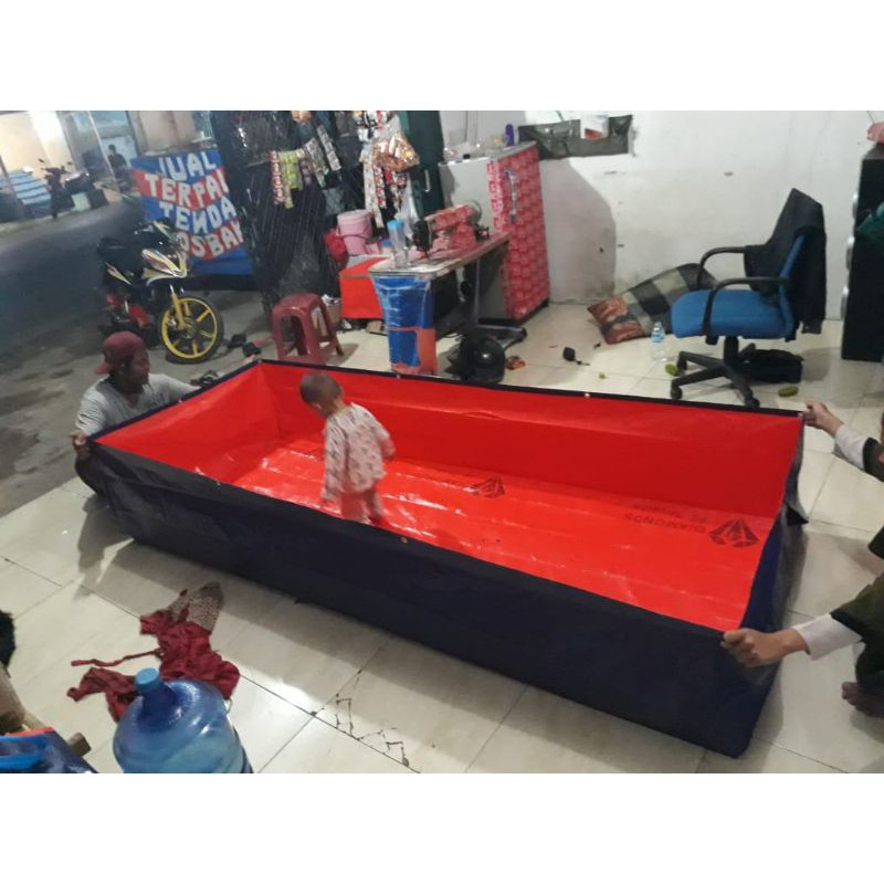 terpal kolam ikan TYPE A5 ukuran (250×100×50)