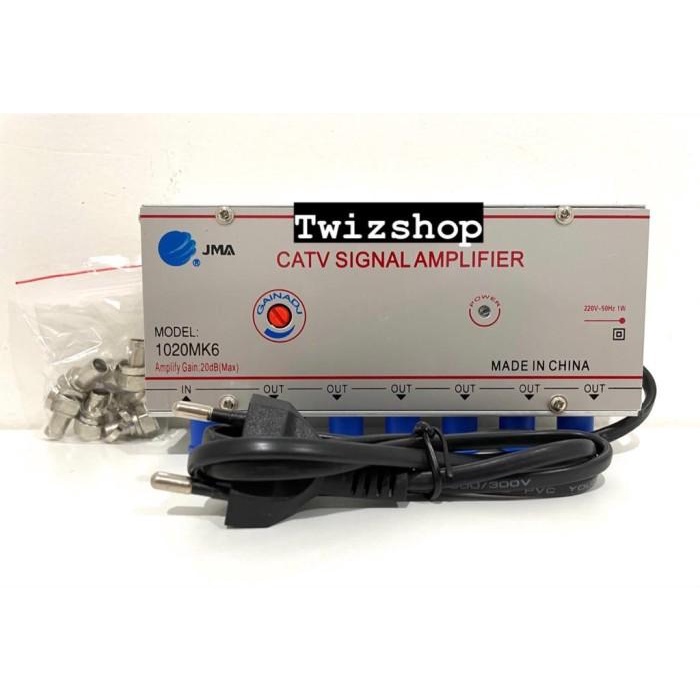 Signal Booster Antena Tv Catv Signal Amplifier 6 Way