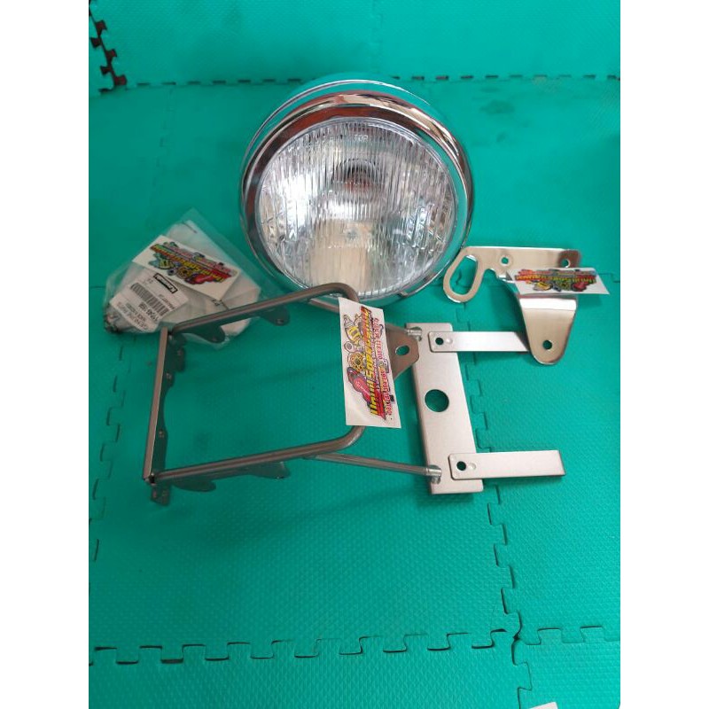 Lampu bulat refektor ninja SS R ,lampu copy breket ori