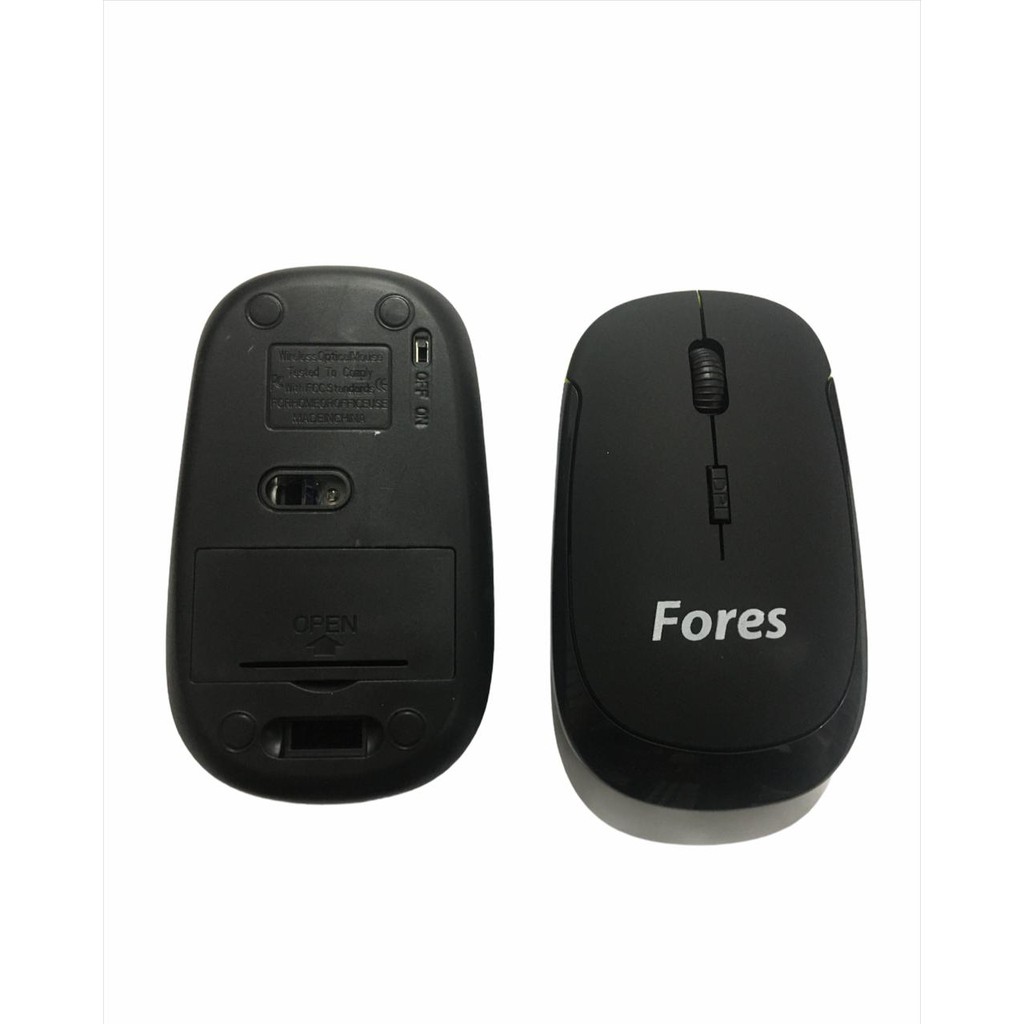 MOUSE WIRELESS /MOUSE FORES SLIM M28 SILENT CLICK 2.4Ghz 1000/1200/1600DPI Rechargeable for laptop