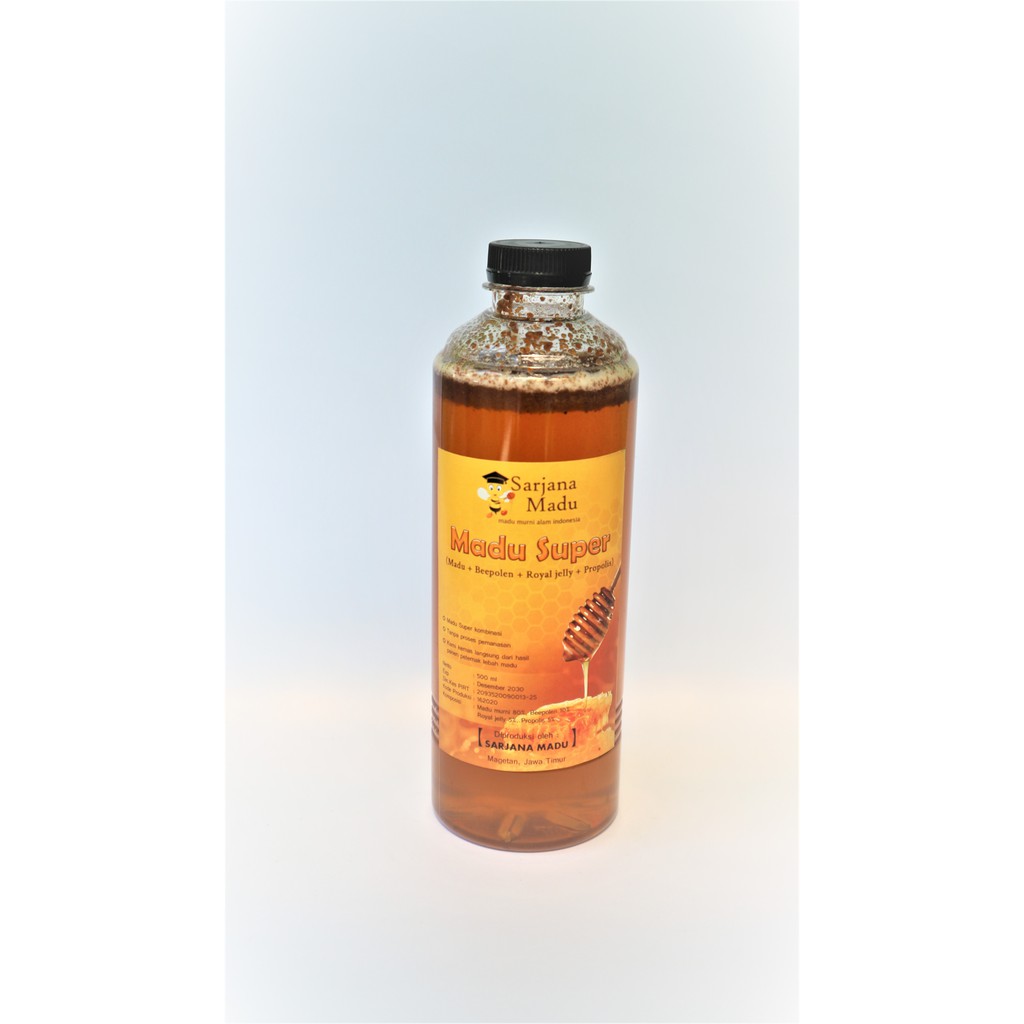 

MADU MURNI SUPER ML ( MADU + ROYAL JELLY + BEE POLLEN + PROPOLLIS ) - SARJANA MADU