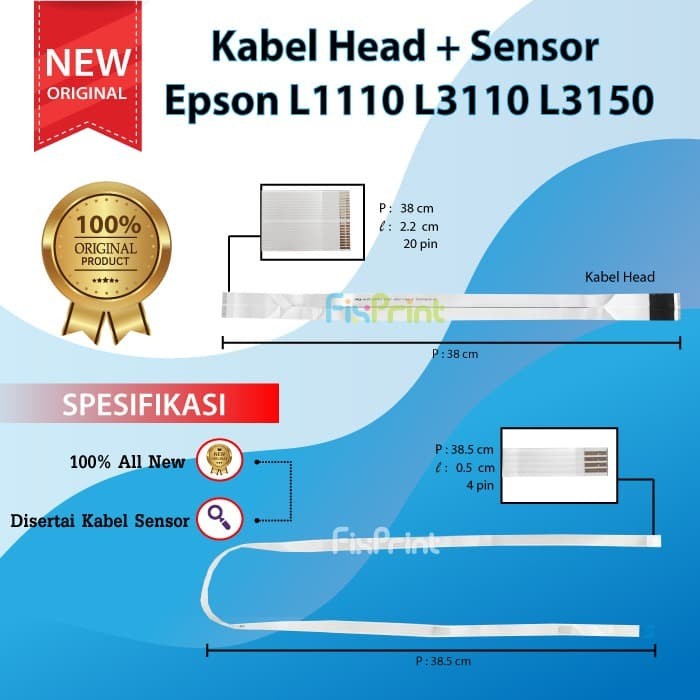 Kabel Sensor Print Head Epson Flexible Cable Sensor Printer L1110 L1210 L1250 L1256 L3100 L3101 L3110 L3210 L3116 L3150 L3156 L3250 L3256 L5190 L5290 L5296