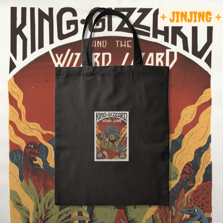 JINJING Totebag Band King Gizzard & the Lizard Wizard - Tas Jinjing Wanita / Pria