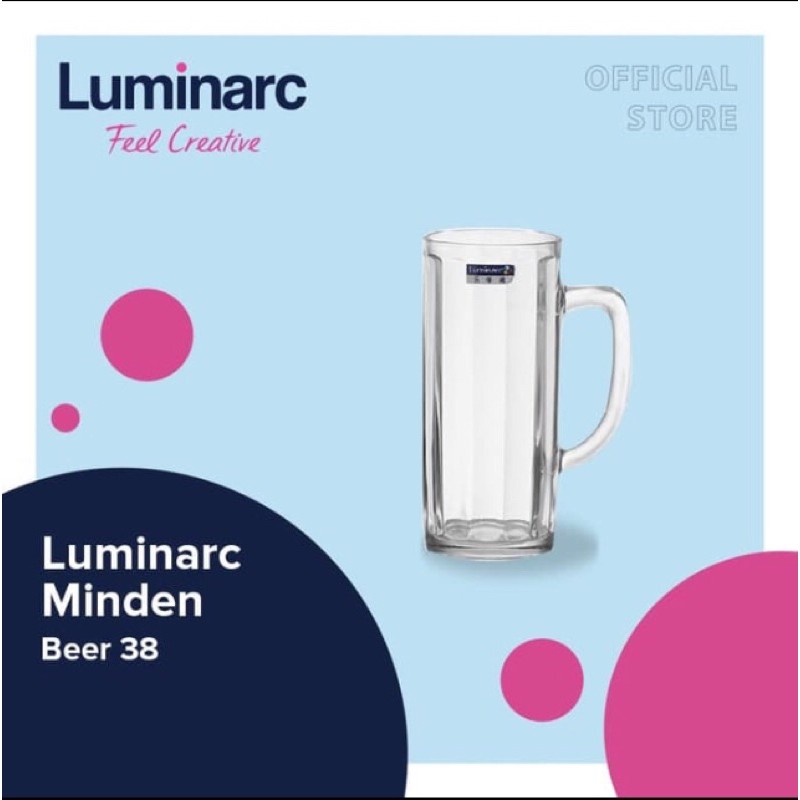6 Pcs Gelas Beer Luminarc  | Gelas Beer Minden | Beer Luminarc