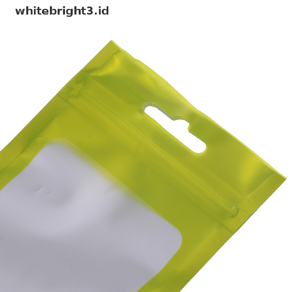 (whitebright3.id) 20pcs / Set Kantong Makanan Bahan Aluminum Foil Dengan Zip Lock