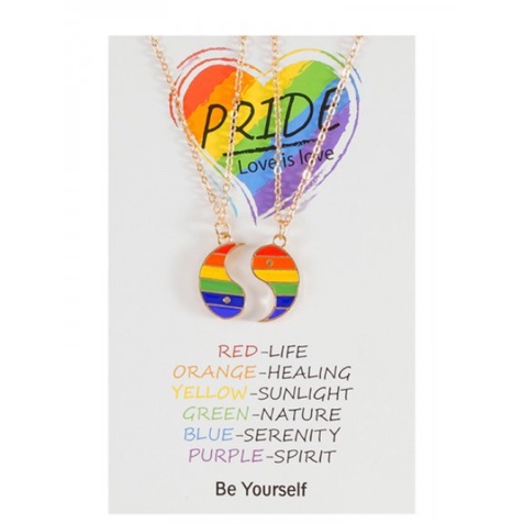 2pcs / set Gelang Tangan + Kalung Rantai adjustable Motif Kupu-Kupu + Bunga + Pelangi Untuk Pasangan / Pria / Wanita