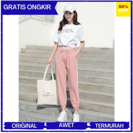 (BAYAR DITEMPAT) TERBARU JOGGER KOREAN PANTS STYLE  FASHION WANITA