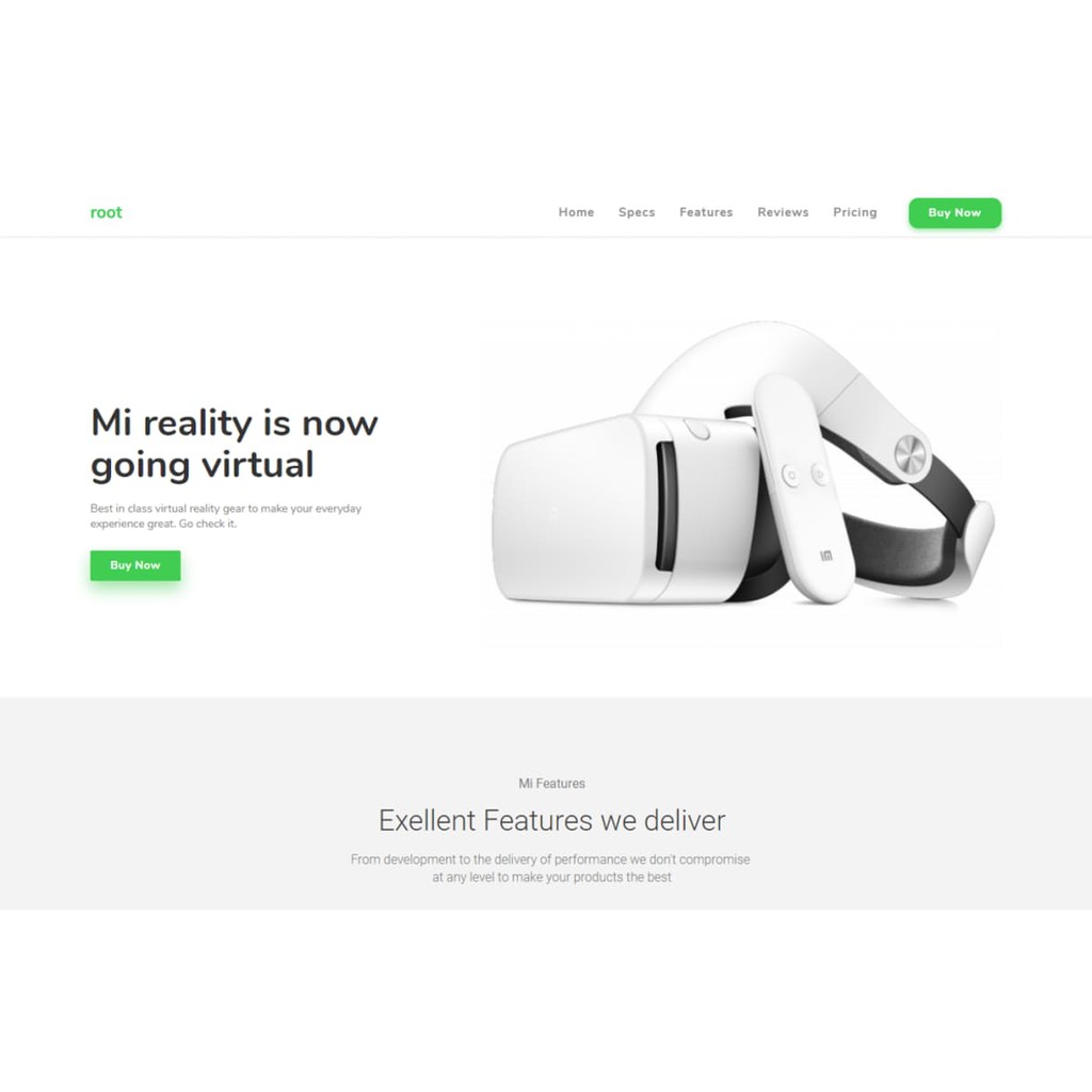 Landing HTML Page - Root Multi-Use Landing HTML Page Template