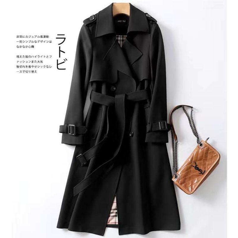 IMPORT LULA WOMAN TRENCH COAT WINTER SPRING OUTFIT JAKET WANITA MUSIM SEMI / DINGIN KOREAN STYLE