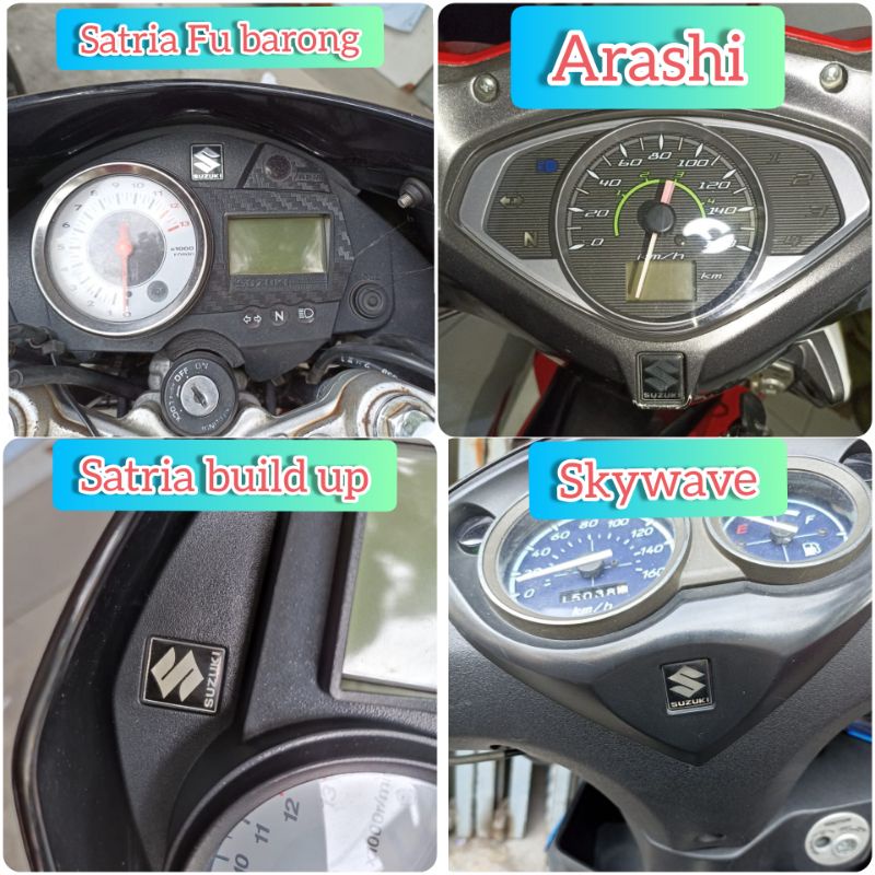 EMBLEM LOGO S SUZUKI SATRIA FU FL/ SKYWAVE/ SATRIA FUFI/ ARASHI ORIGINAL SGP