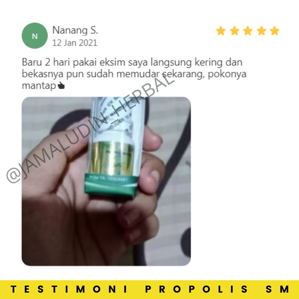 PROPOLIS SM - Obat Eksim Gatel Gatal Kulit Jamur Herbal - Obat Kulit Herbal - Obat Gatal - Obat Luka Diabetes - Obat Penyakit Kulit - Obat Exim - Obat Gatal Kulit - Obat Oles Bisul Jerawat Darah Kotor - Obat Salep Gatal Gatel Kulit Jamur Bakteri-5