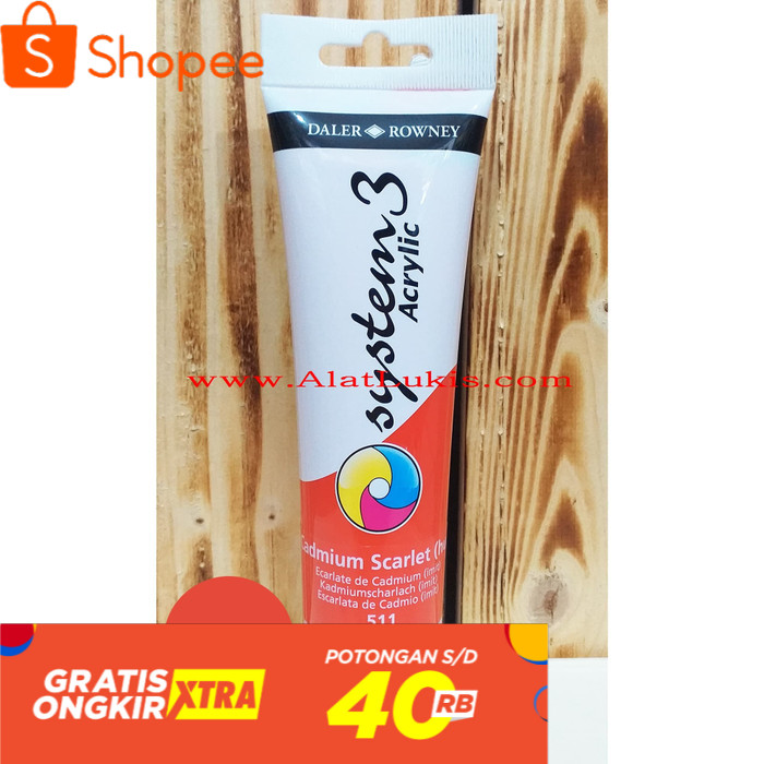 

Cat Akrilik System 3 150 ml warna Cadmium Scarlet Hue