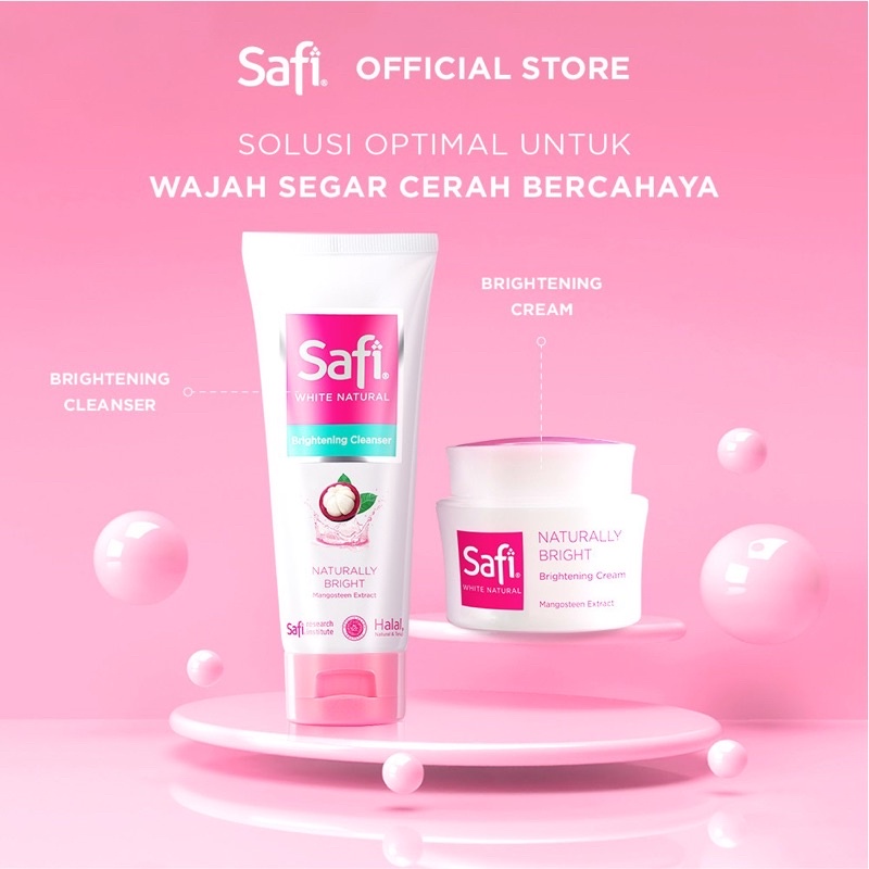 SAFI White Natural Series Indonesia / Cleanser Toner Essence Serum Cream Sunscreen Shampoo Hair Eye