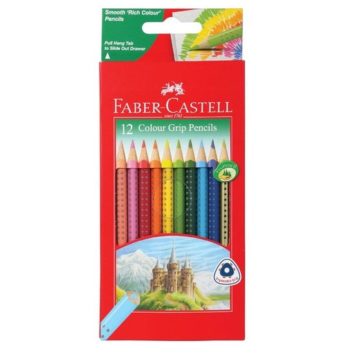 

Faber-Castell 12 Colour Grip Pencils/ Pensil Warna