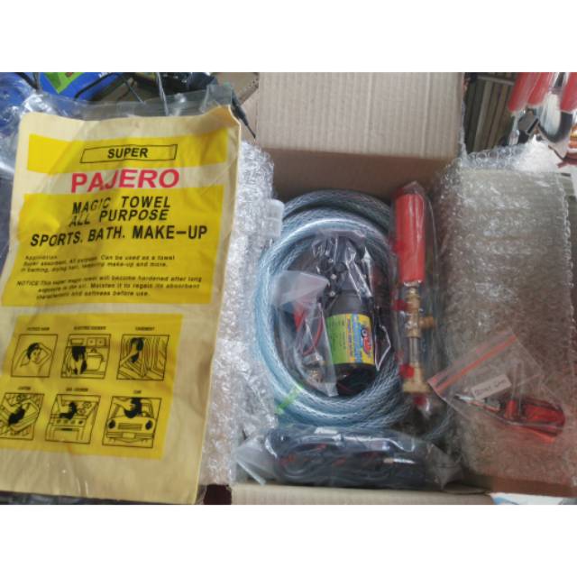 Paket Pompa Mini AC/DC Cuci Mobil Cuci Motor Cuci AC