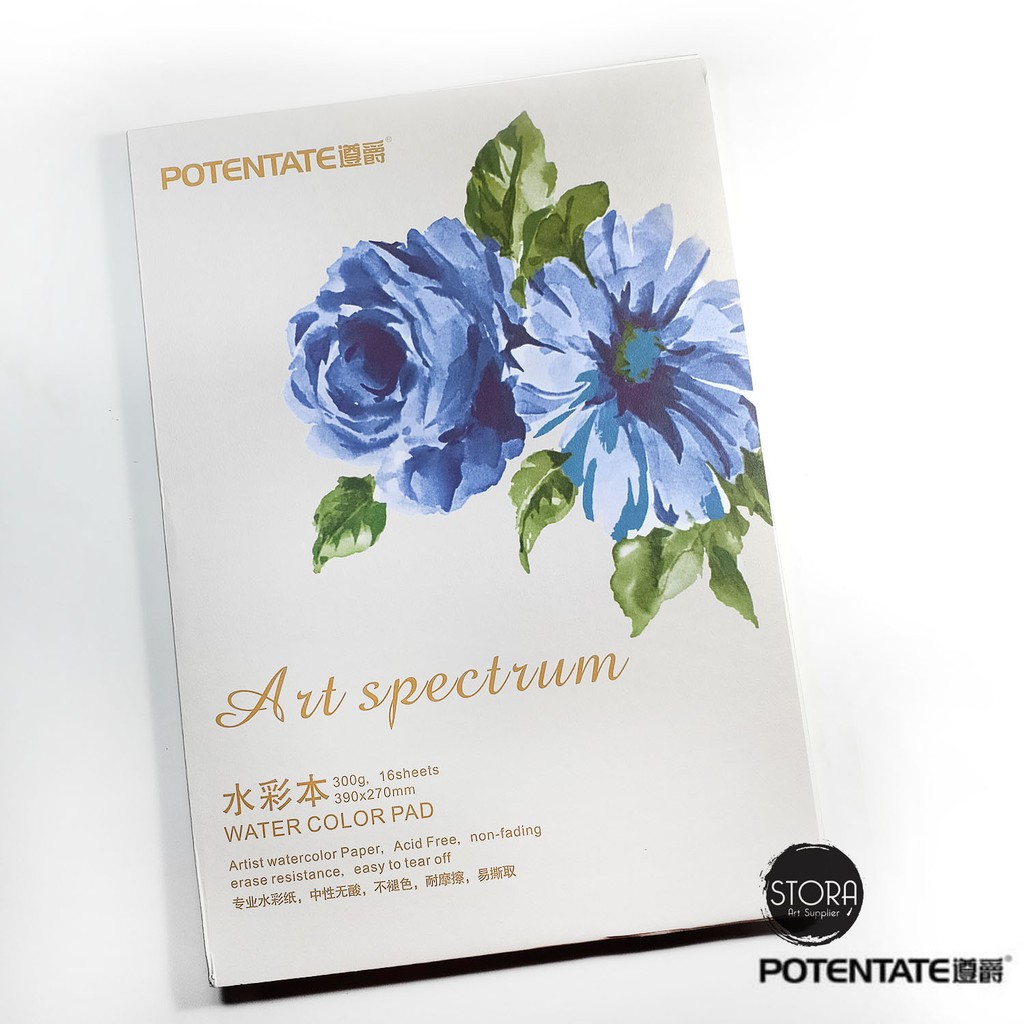 

Potentate Watercolour Pad A3 - 300gsm / Buku Gambar Kertas Cat Air Cover Tebal 270x390mm