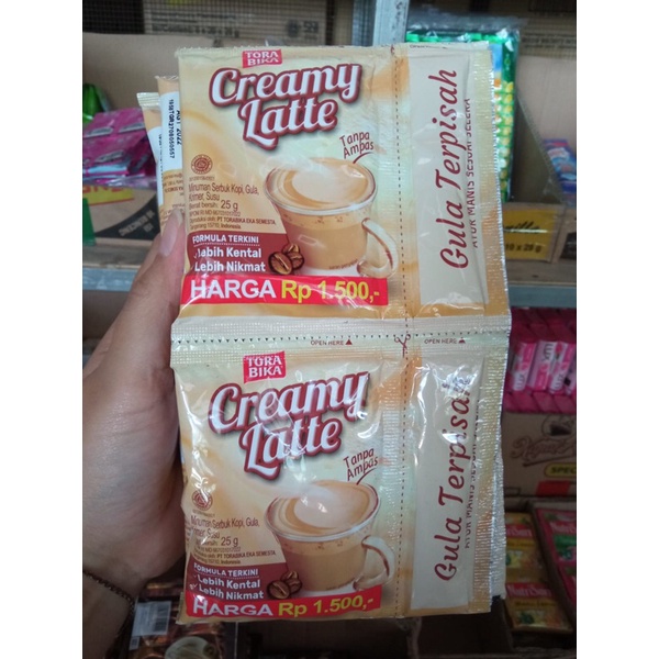 

Torabika Creamy Latte 25gr (1 renceng isi 10 sachet)