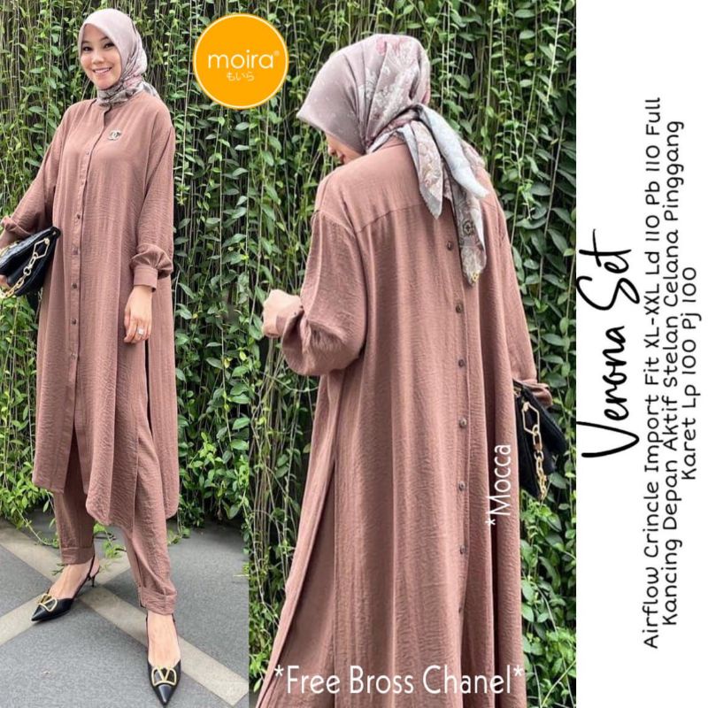 Ld 110cm | VERONA SET made by MOIRA | SETCEL SATU SETELAN BAJU DAN TUNIK
