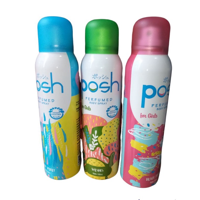 Posh body spray cewek 150 ml/posh perfumed