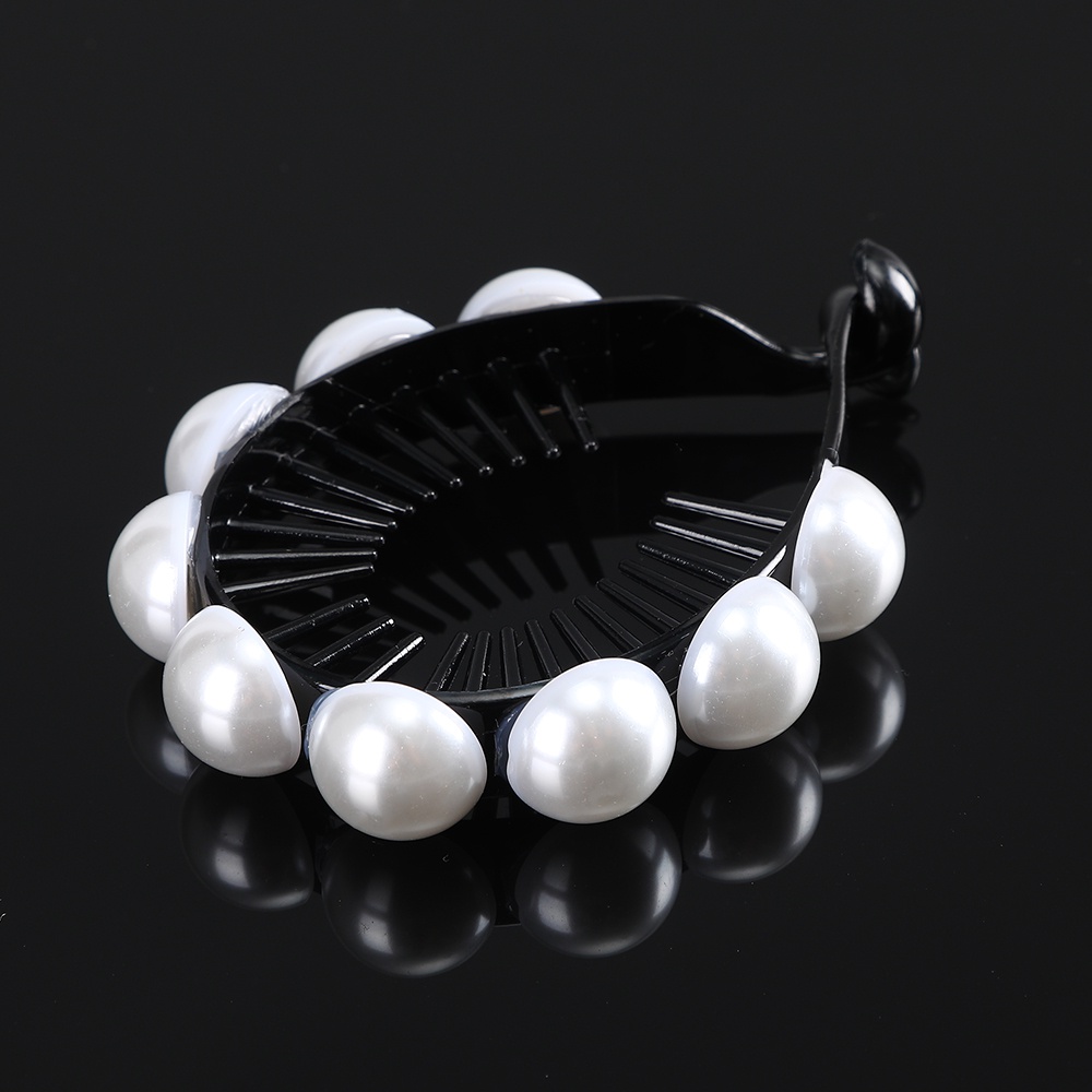 Korean Pearl Hair Claw Clip Hair Device Fashion Temperament Horsetail Ball Head Hair Artifact for Women Hair Accessories