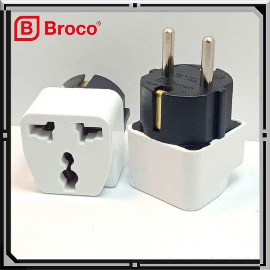 OVER STEKER BROCO 13910 ADAPTOR KAKI 3 KE 2 TRAVEL ADAPTER UNIVERSAL