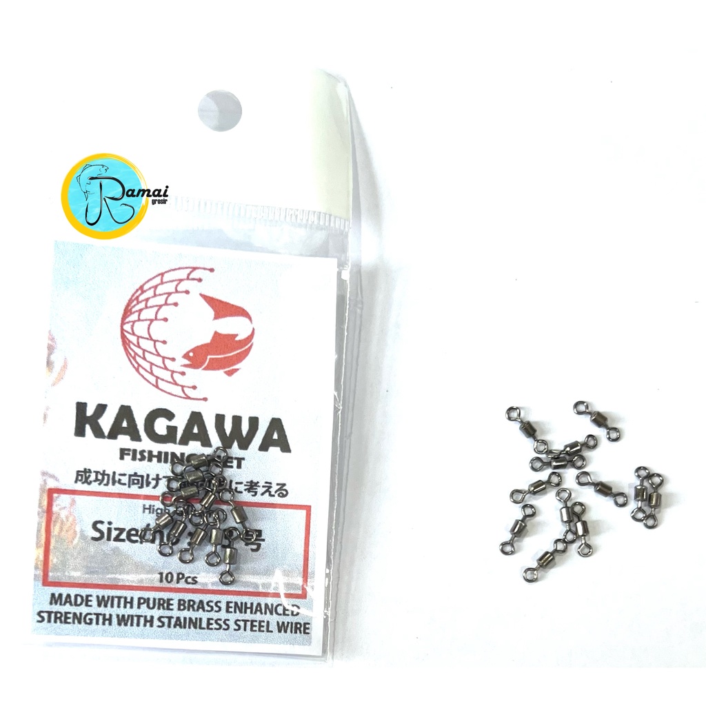 KILI KILI ROLLING SWIVEL STAINLESS STEAL ANTI KARAT 1 BUNGKUS ISI 10 PCS