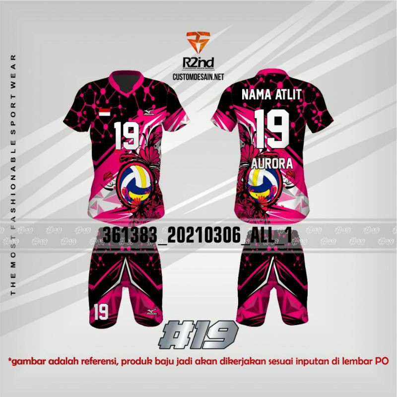 REGARSPORT BAJU JERSEY VOLI CEWEK VOLLY WANITA FULL PRINTING BEBAS REQUEST