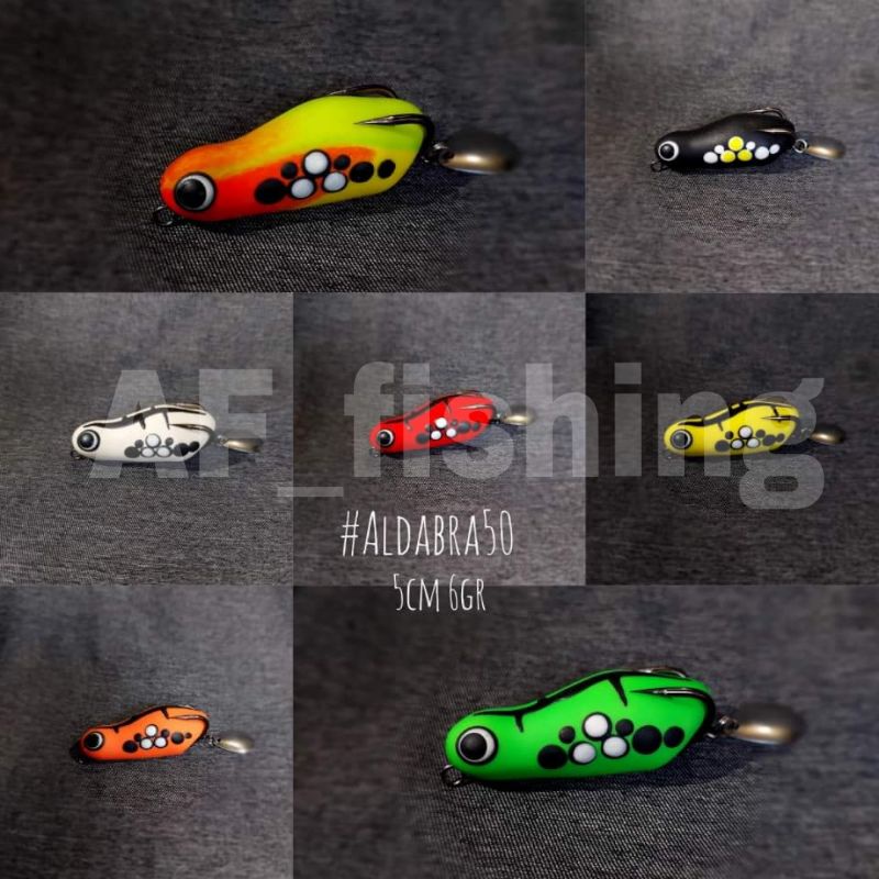 ALDABRA 50 Soft frog 5cm umpan casting umpan gabus FOX LURE