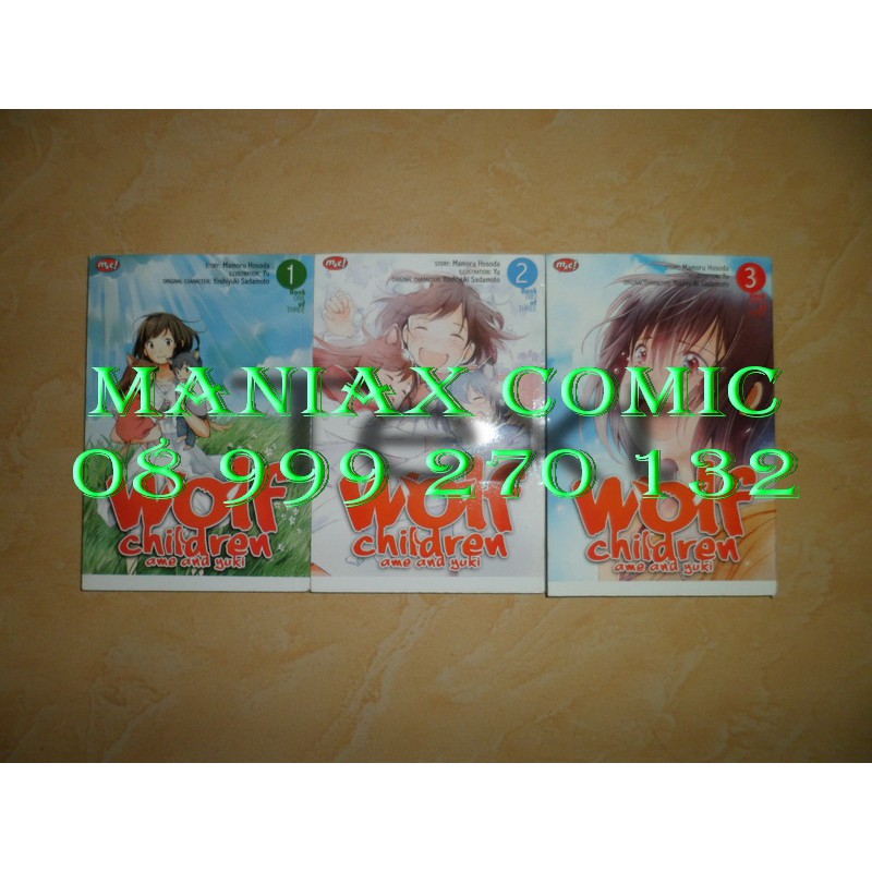Komik Wolf Children Ame and Yuki 1-3 Tamat Mulus