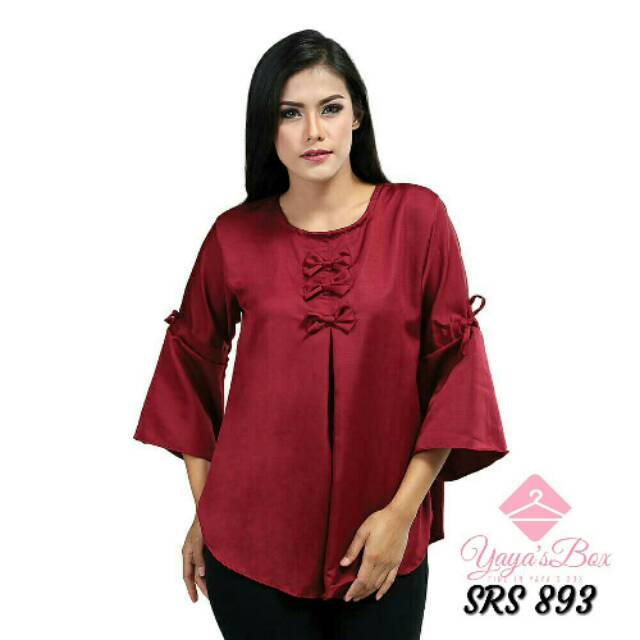 Inficlo Blouse Pita Maroon srs893