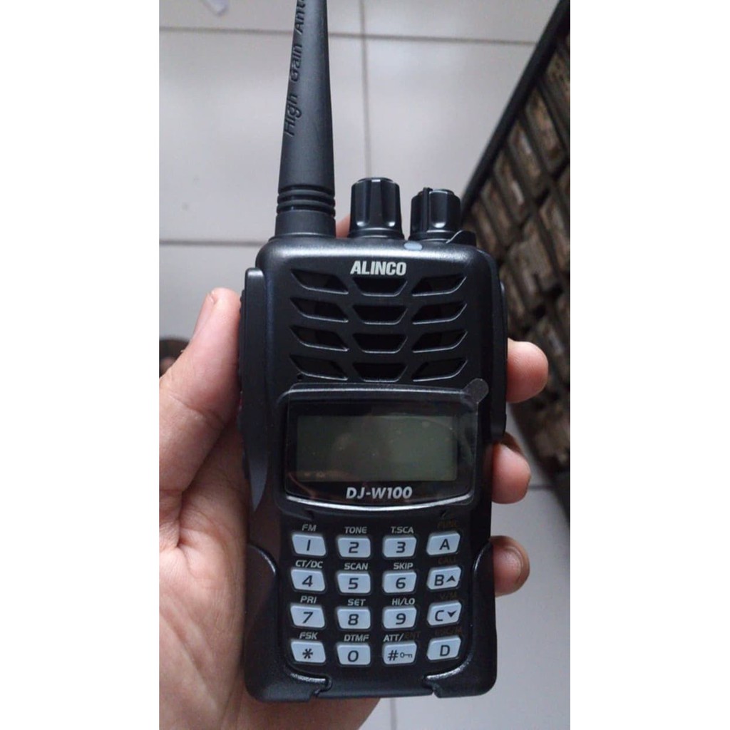 Handie Talkie Alinco DJ-W100 HT VHF Ori Bru Garansi DJ W100 W100 Radio