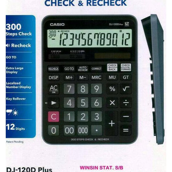 

Promo CASIO DJ-120D PLUS - KALKULATOR CEK ULANG - CHECK CORRECT CALCULATOR Terlaris