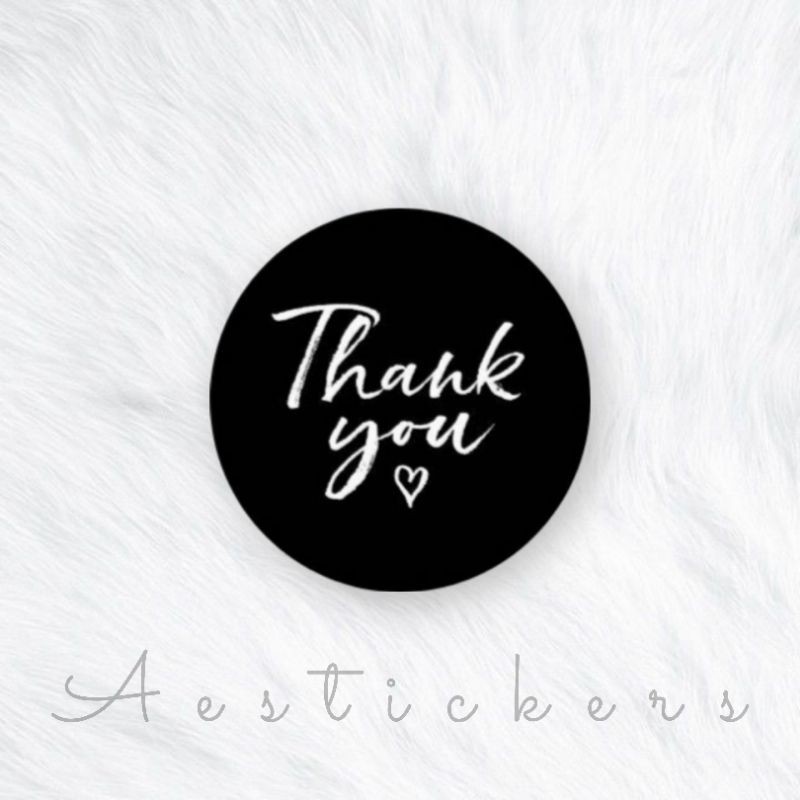 THANK YOU STICKER LABEL STIKER TERIMA KASIH UKURAN 5 CM UNTUK PACKING PRODUK-PART 8