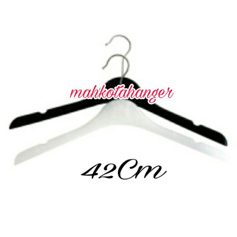 Hanger/gantungan baju dewasa kode151 putih/hitam