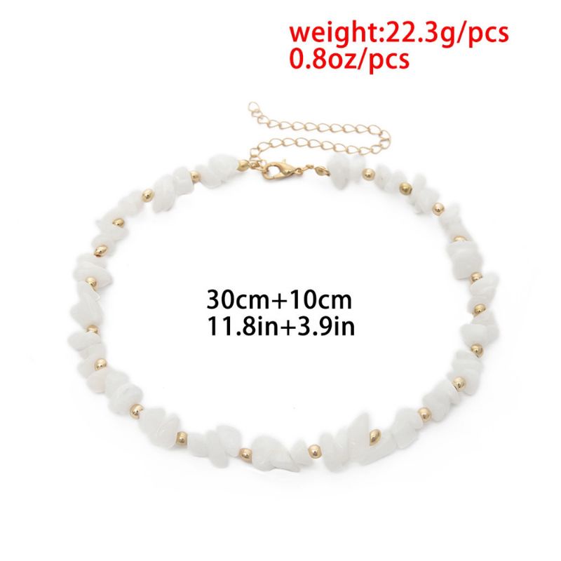 COD PROMO 2.2 Kalung wanita kristal batu etnik choker korean style