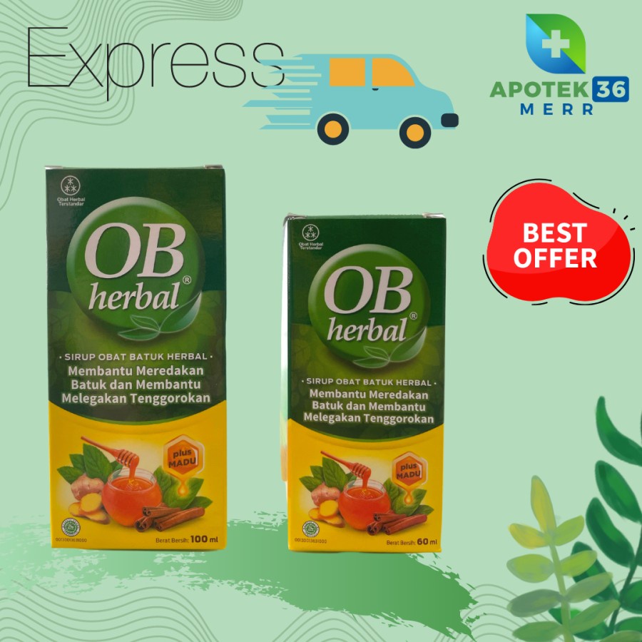 OB HERBAL SYRUP SIRUP 60ML 100ML