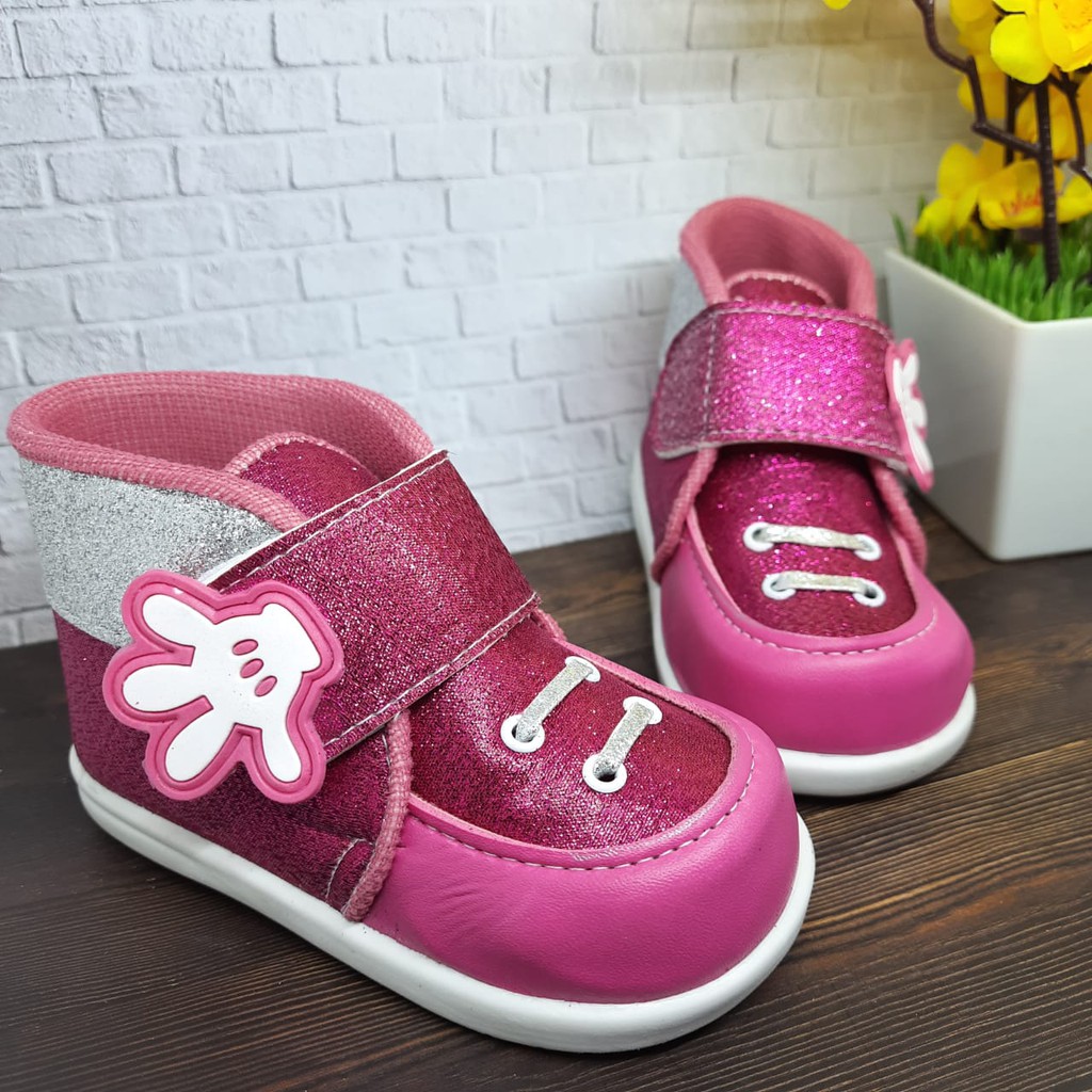 [TAMAN SEPATUKU] SEPATU TRENDY MURAH PESTA GLITTER TANGAN LUCU USIA 1-3 TAHUN CAX22