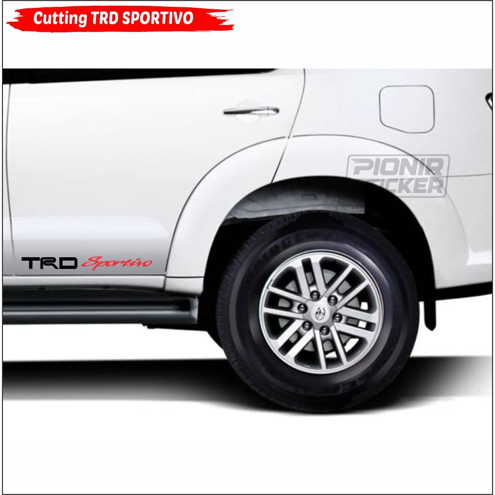 Stiker Mobil TRD Sportivo Cutting Sticker Kaca Mobil Dan Body Mobil TRD Sportivo