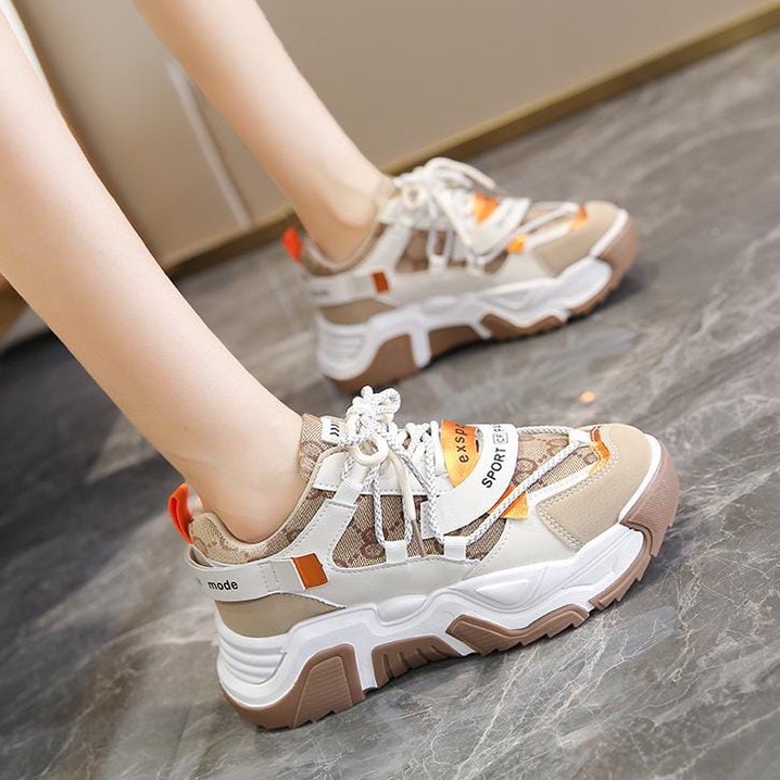 TBIG [COD] Sepatu Sekolah Sneakers Import Shoes SportCF Wanita Sepatu Korea Style Sekolah Kuliah