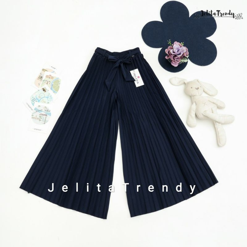 Andini Kulot | Kulot Lebar Plisket Anak Tanggung (Perkiraan Usia 5-12th) & DEWASA| Plisket Premium