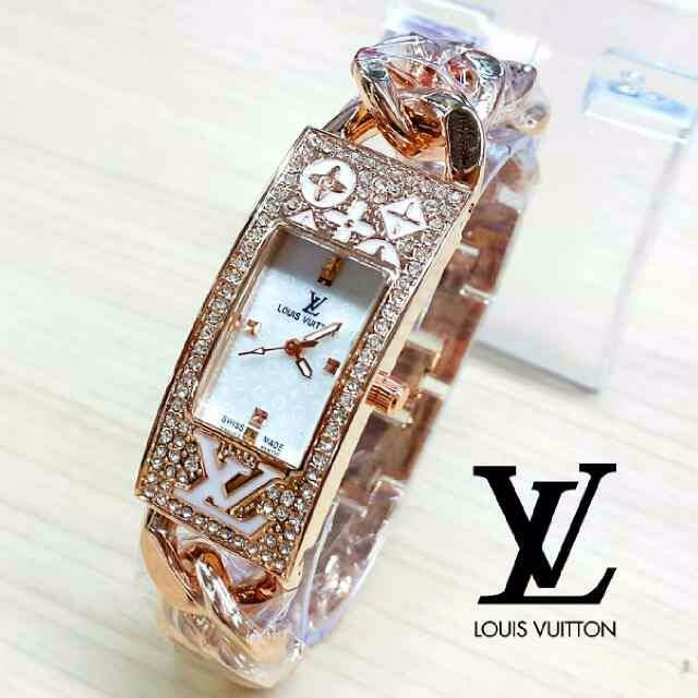 Jam Tangan LV Cewek | LV Kepang Mini Rosegold B_SWH