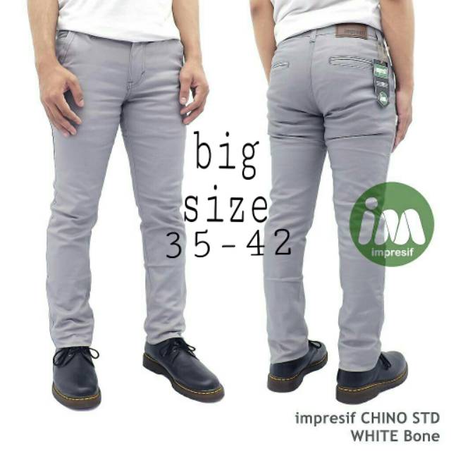 (COD BAYAR DI TEMPAT)CELANA CHINO BIG SIZE / CELANA CHINO PRIA